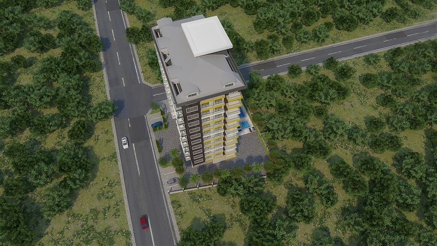 Neue Wohnanlage im Stadtteil Mahmutlar