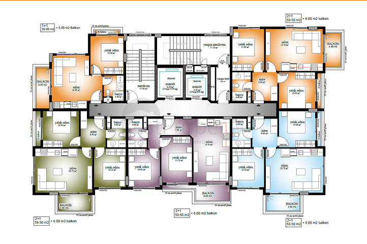 Neue Wohnanlage im Stadtteil Mahmutlar