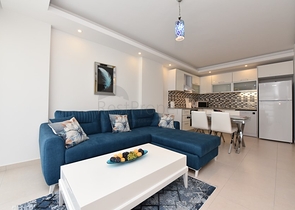 Möblierte 1+1-Wohnung im Stadtteil Avsallar