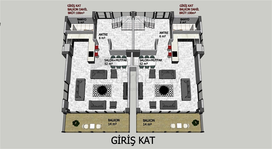 Neues Investitionsprojekt im Zentrum von Alanya Neues Investitionsprojekt im Zentrum von Alanya