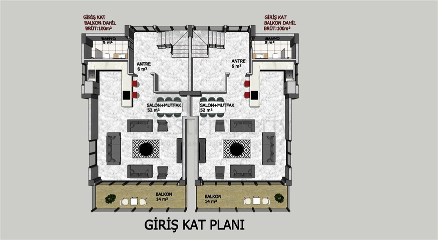 Neues Investitionsprojekt im Zentrum von Alanya Neues Investitionsprojekt im Zentrum von Alanya