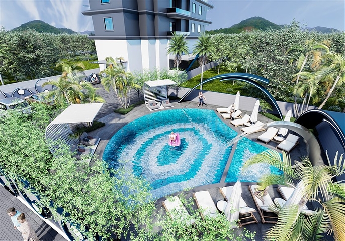 Clubhaus im Stadtteil Demirtas