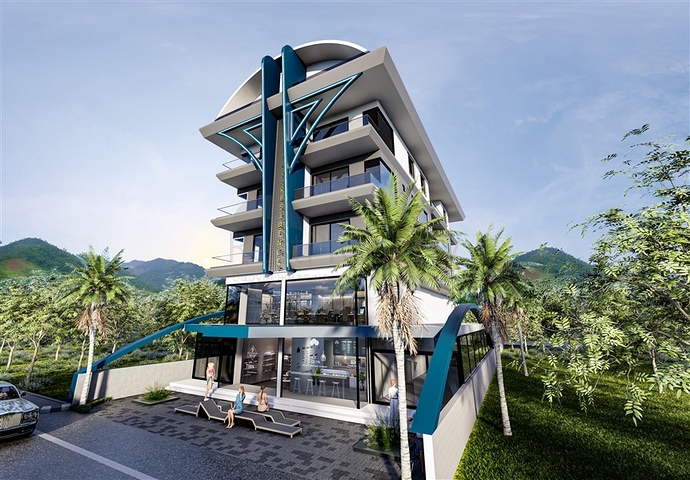 Clubhaus im Stadtteil Demirtas