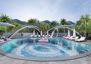 Clubhaus im Stadtteil Demirtas