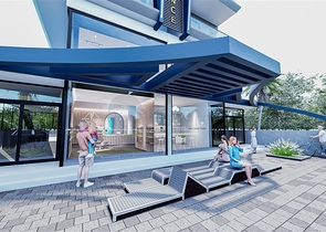 Clubhaus im Stadtteil Demirtas