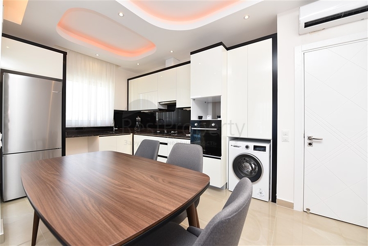 1+1 möblierte Wohnung in Mahmutlar mit Meerblick