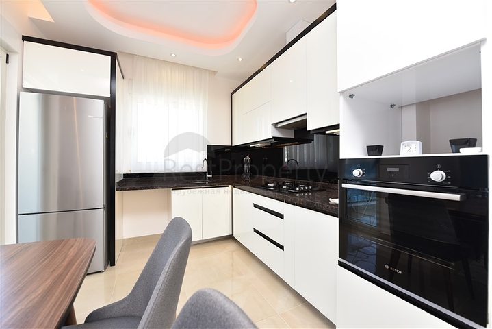 1+1 möblierte Wohnung in Mahmutlar mit Meerblick