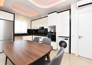 1+1 möblierte Wohnung in Mahmutlar mit Meerblick