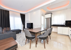 1+1 möblierte Wohnung in Mahmutlar mit Meerblick