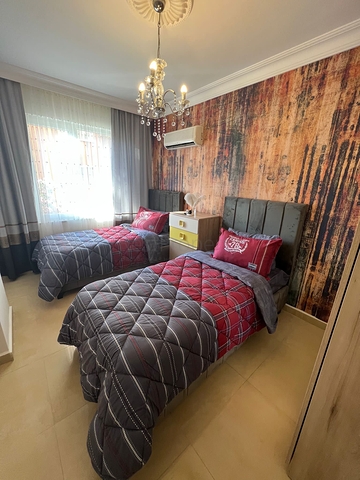 2+1 Apartment mit zwei Schlafzimmern in Mahmutlar