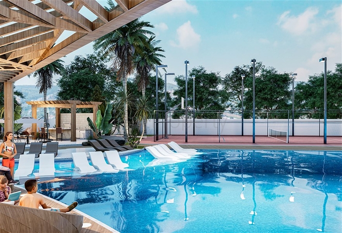 Neue Wohnanlage im Stadtteil Kargicak