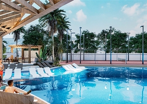 Neue Wohnanlage im Stadtteil Kargicak