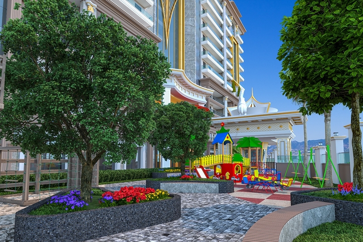 1+1 Premium Apartment in Mahmutlar mit eigener Terrasse 