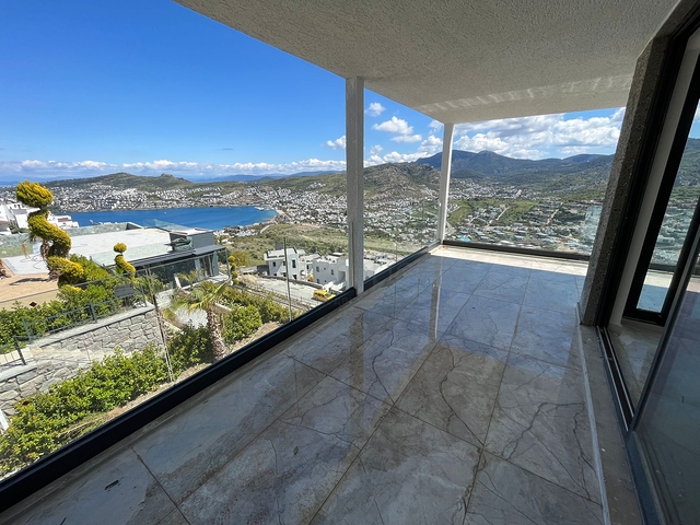 Projekt von Residenzen mit Panoramablick auf das Meer und die Berge im Bezirk Günduan