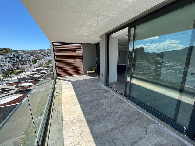 Projekt von Residenzen mit Panoramablick auf das Meer und die Berge im Bezirk Günduan