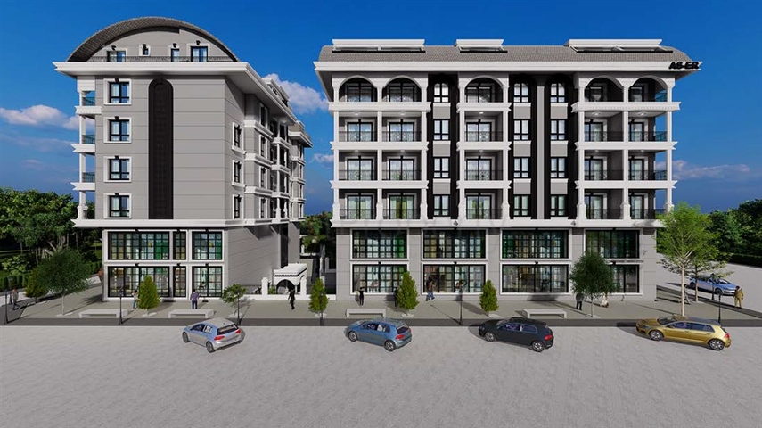 Neue Wohnanlage im Stadtteil Mahmutlar