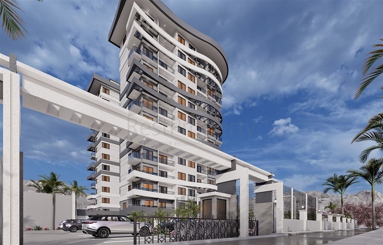 1+1 Wohnung im neuen Komplex des Bezirks Mahmutlar