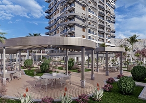 1+1 Wohnung im neuen Komplex des Bezirks Mahmutlar