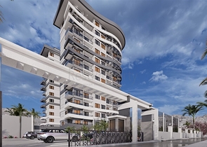 1+1 Wohnung im neuen Komplex des Bezirks Mahmutlar