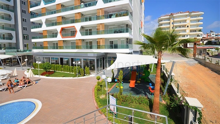 1+1 Wohnung in einem Komplex mit Hotelinfrastruktur im Bezirk Avsallar