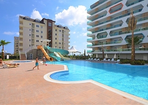 1+1 Wohnung in einem Komplex mit Hotelinfrastruktur im Bezirk Avsallar