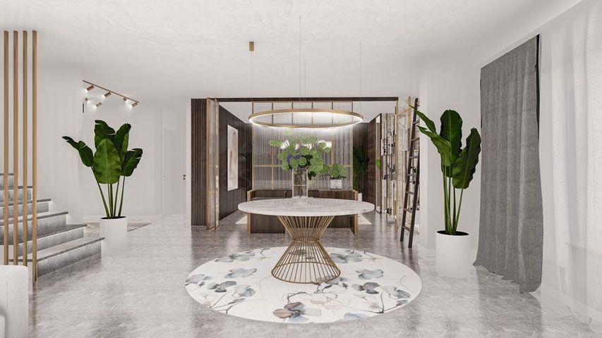 Schicke 4+1 Villa mit Panoramablick auf das Meer und die Festung  Schicke 4+1 Villa mit Panoramablick auf das Meer und die Festung