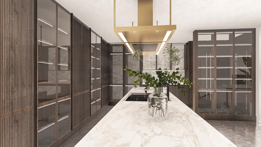 Schicke 4+1 Villa mit Panoramablick auf das Meer und die Festung  Schicke 4+1 Villa mit Panoramablick auf das Meer und die Festung