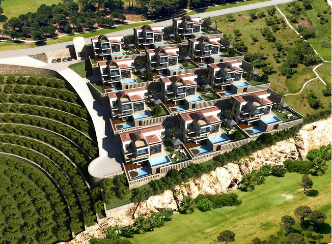 Schicke 4+1 Villa mit Panoramablick auf das Meer und die Festung  Schicke 4+1 Villa mit Panoramablick auf das Meer und die Festung