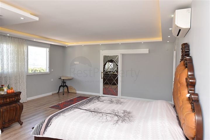 4+1 Penthouse mit offenem Blick auf das Meer und die Alanya-Festung