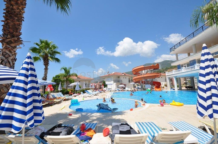 4+1 Penthouse mit offenem Blick auf das Meer und die Alanya-Festung