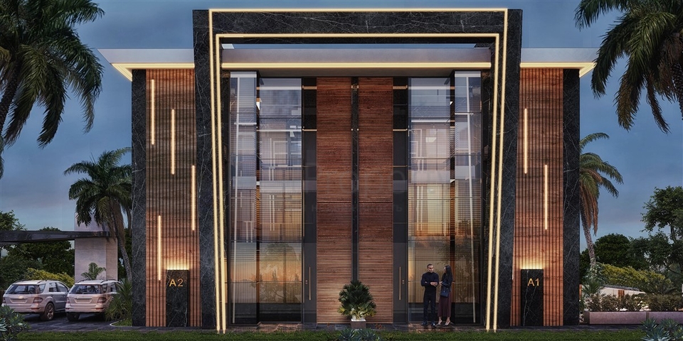 Das Projekt der Premium-Villen im Bezirk Oba