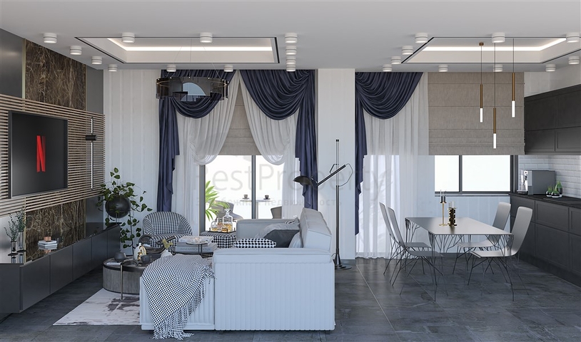 Neues Projekt im Bezirk Kestel, 750 m vom Meer entfernt