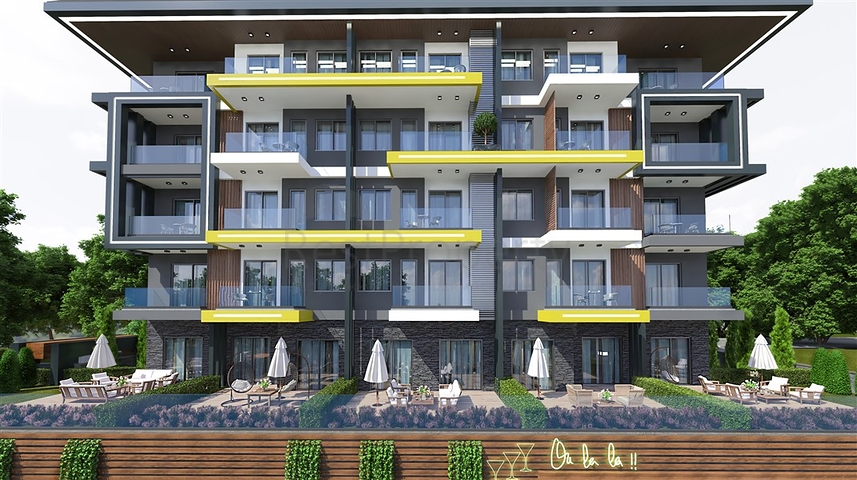 Neues Projekt im Bezirk Kestel, 750 m vom Meer entfernt