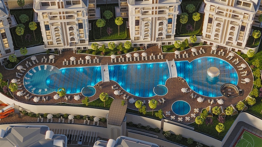 Neuer Komplex im Stadtteil Ciplakly