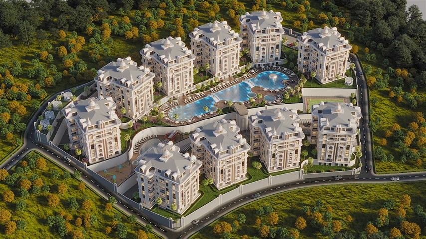 Neuer Komplex im Stadtteil Ciplakly