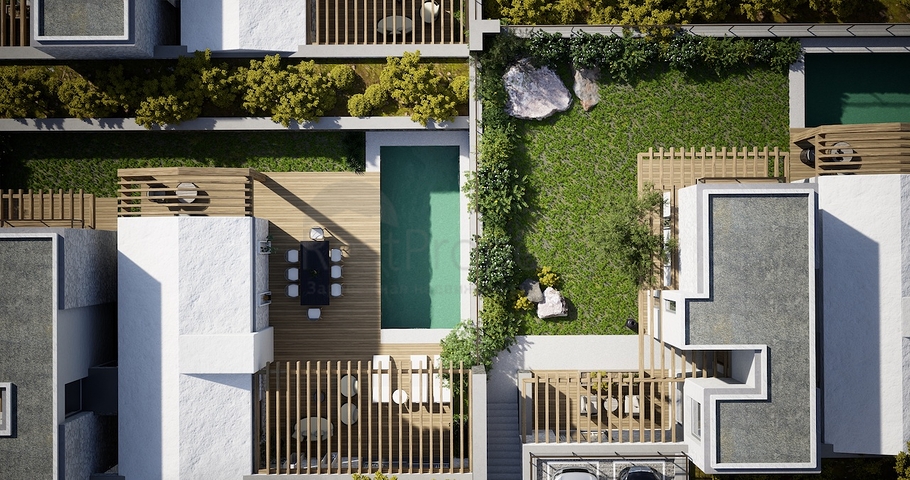 Freistehende Villen mit einzigartiger Architektur im Stadtteil Gümüslük