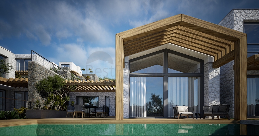 Freistehende Villen mit einzigartiger Architektur im Stadtteil Gümüslük