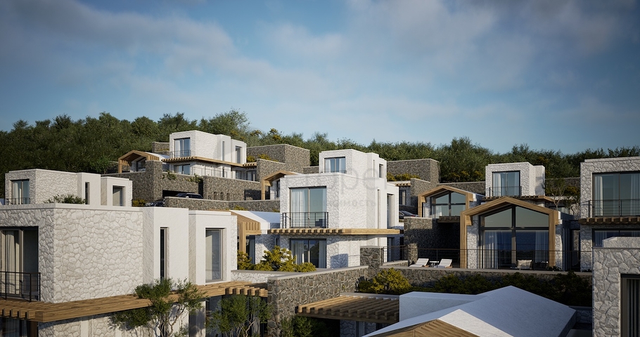 Freistehende Villen mit einzigartiger Architektur im Stadtteil Gümüslük