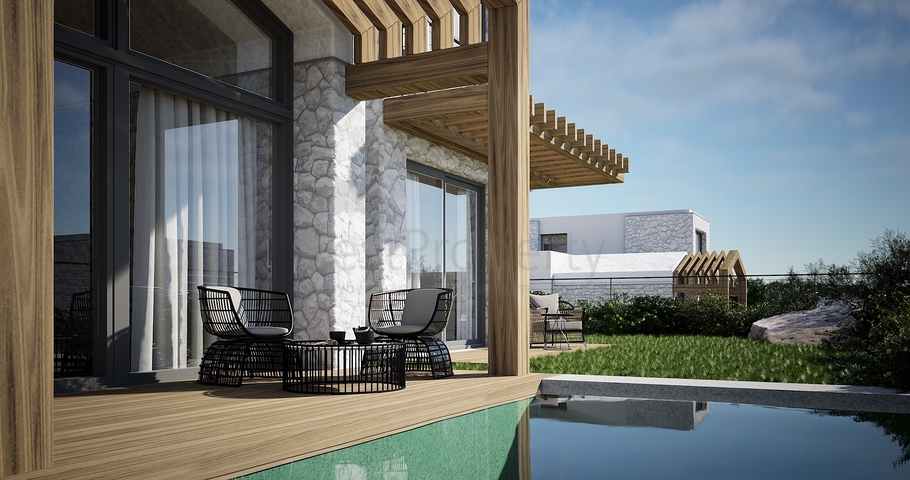 Freistehende Villen mit einzigartiger Architektur im Stadtteil Gümüslük