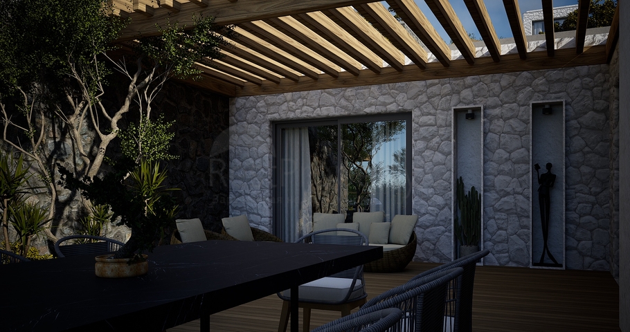 Freistehende Villen mit einzigartiger Architektur im Stadtteil Gümüslük