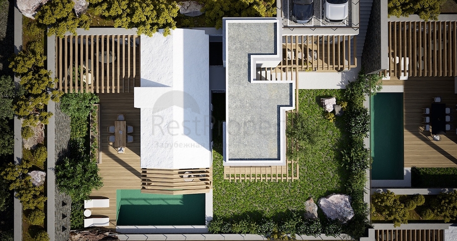 Freistehende Villen mit einzigartiger Architektur im Stadtteil Gümüslük