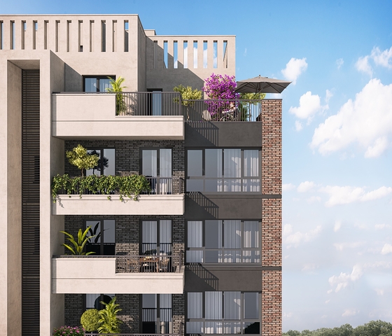 Investitionsprojekt in der Bauphase von einem bekannten Entwickler