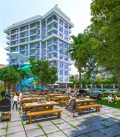 Neubaukomplex im Stadtteil Tosmur