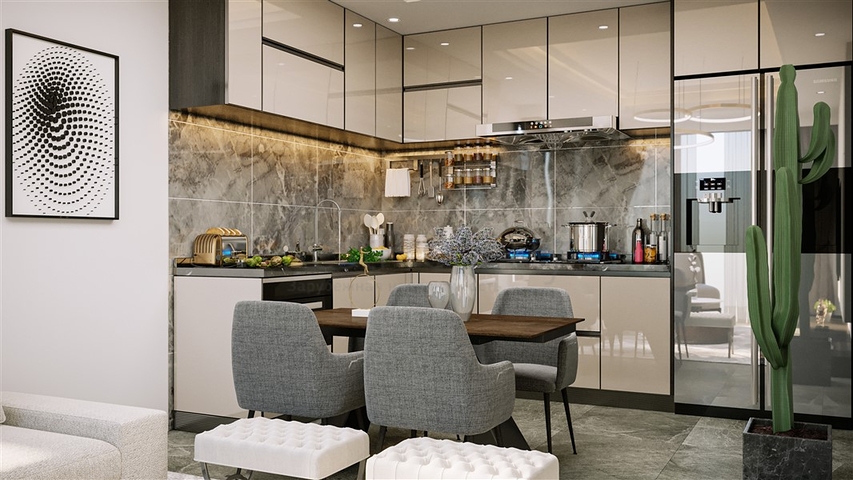 Apartment mit 1+1 Grundriss im Stadtteil Kargicak