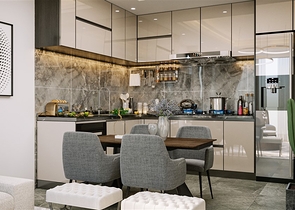 Apartment mit 1+1 Grundriss im Stadtteil Kargicak