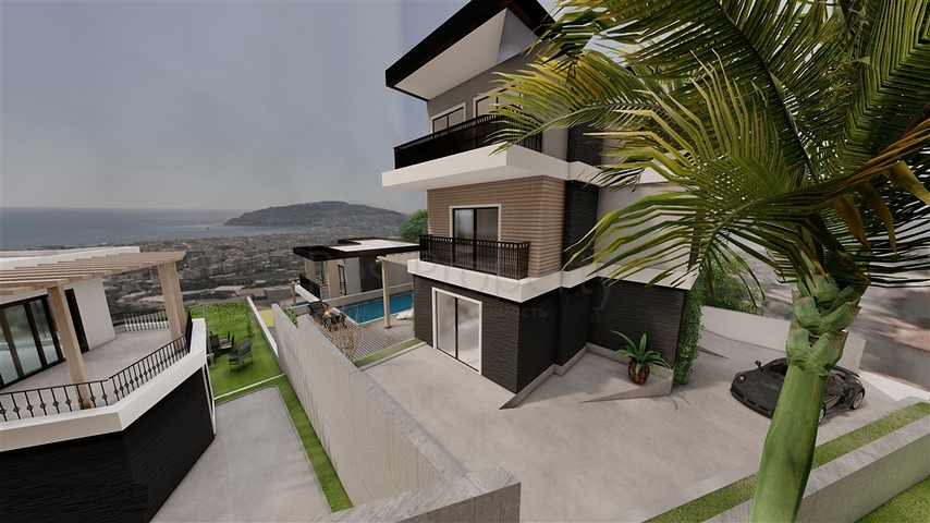 Villen in der Gegend von Djikcilli mit herrlichem Panoramablick