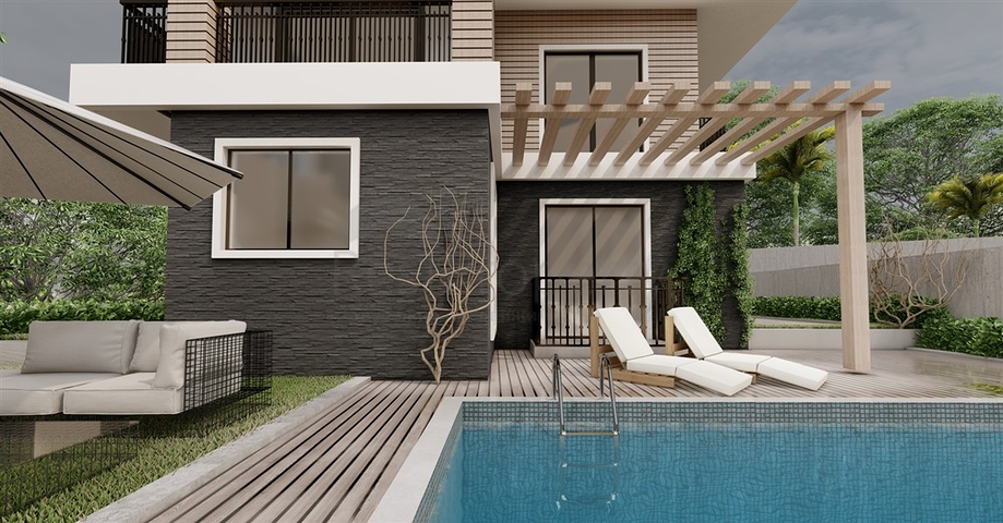 Villen in der Gegend von Djikcilli mit herrlichem Panoramablick