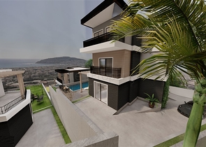 Villen in der Gegend von Djikcilli mit herrlichem Panoramablick