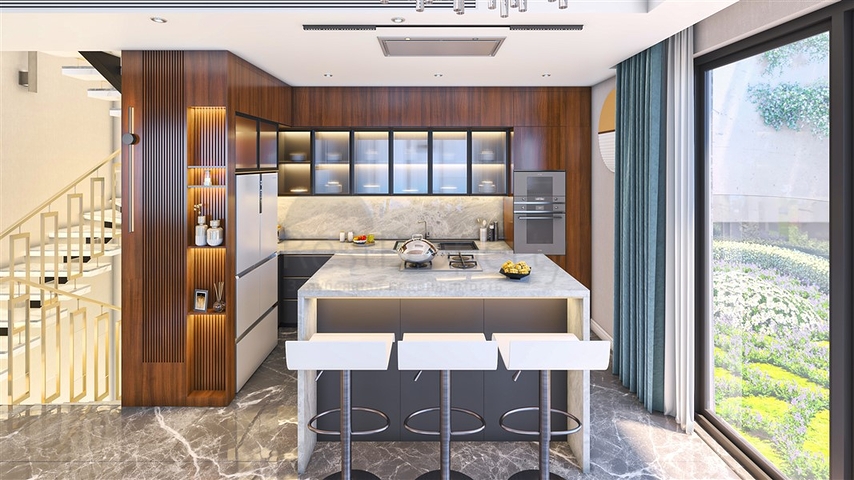 Neues Projekt von Villen im Bezirk Bektas im Herzen von Alanya