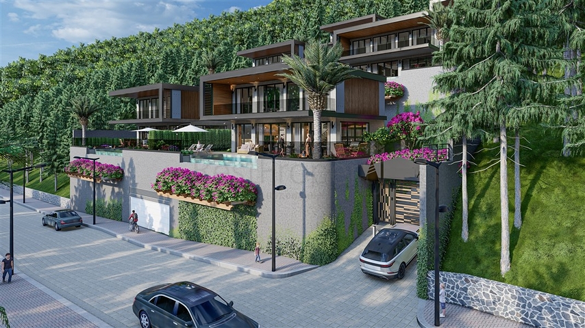 Neues Projekt von Villen im Bezirk Bektas im Herzen von Alanya